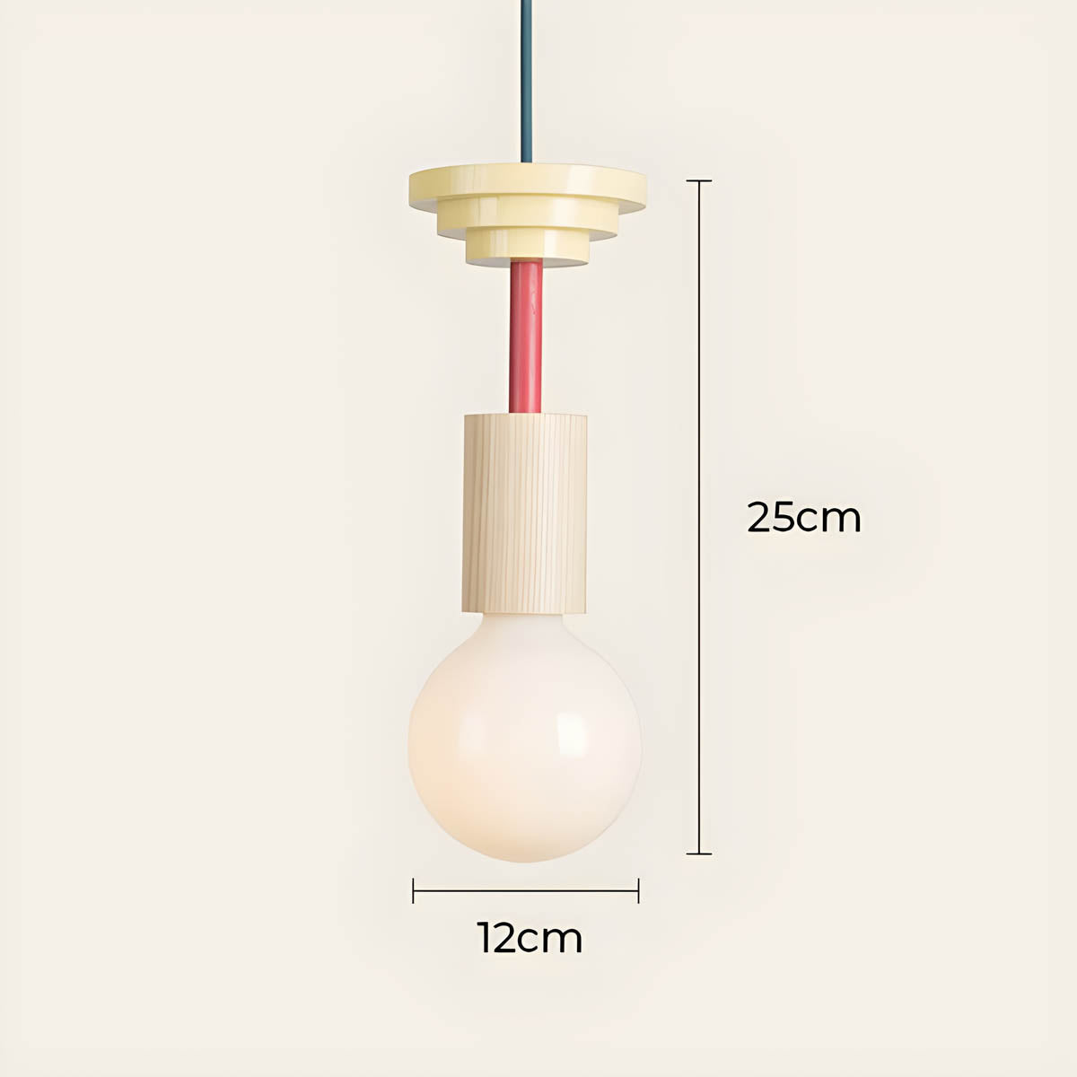 Rosewood Branch Wood Pendant Light — gallery image 9