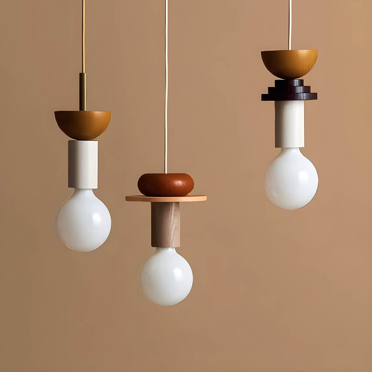 Rosewood Branch Wood Pendant Light — gallery image 5