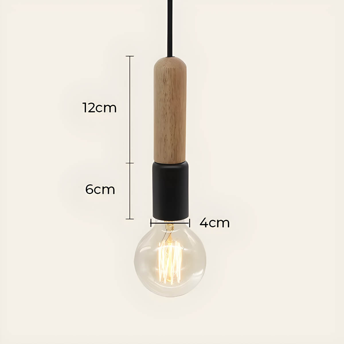 Rosewood Branch Wood Pendant Light — gallery image 18