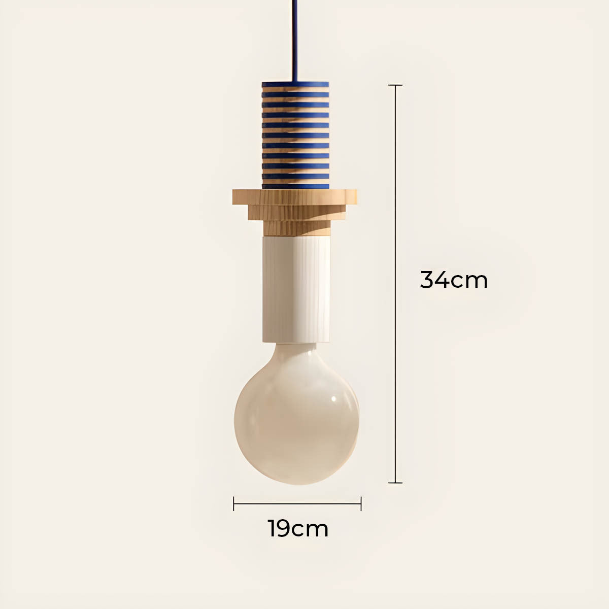 Rosewood Branch Wood Pendant Light — gallery image 16