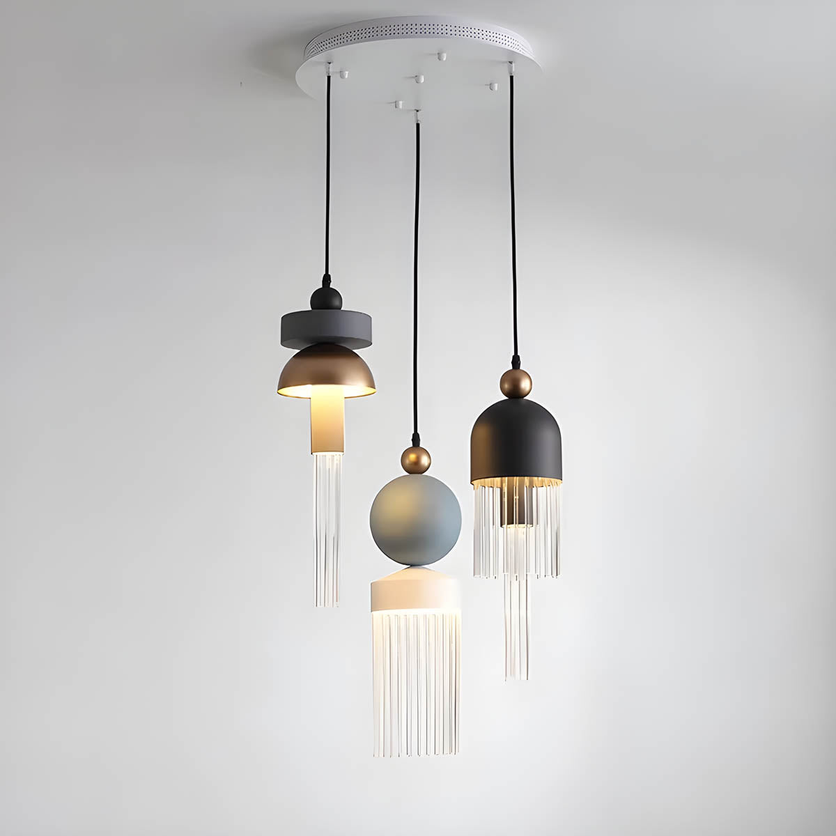 Sherwood Branch Aluminum Chandelier — gallery image 4
