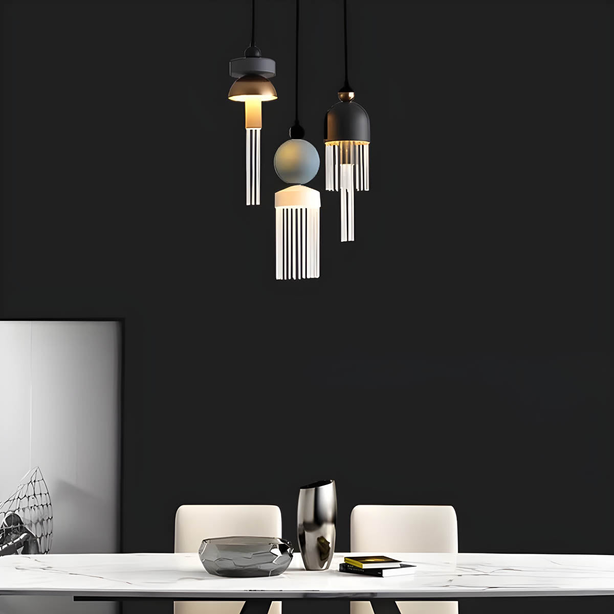 Sherwood Branch Aluminum Chandelier — gallery image 5