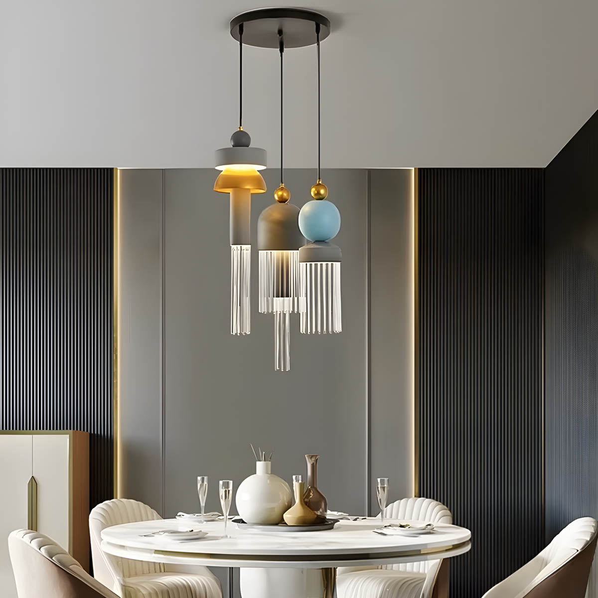 Sherwood Branch Aluminum Chandelier — gallery image 6