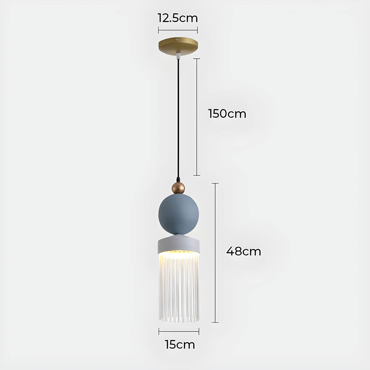 Sherwood Branch Aluminum Chandelier — gallery image 16
