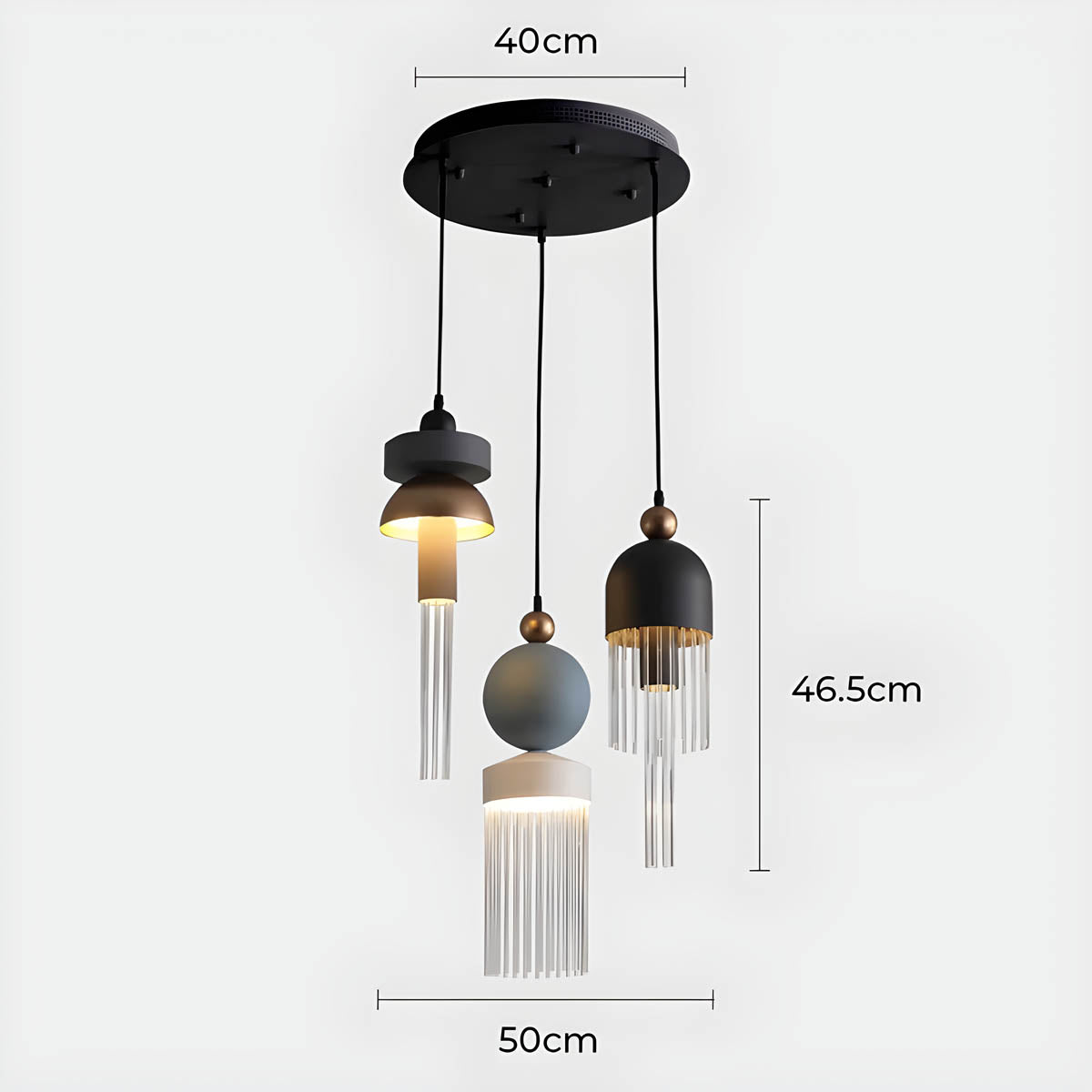 Sherwood Branch Aluminum Chandelier — gallery image 17