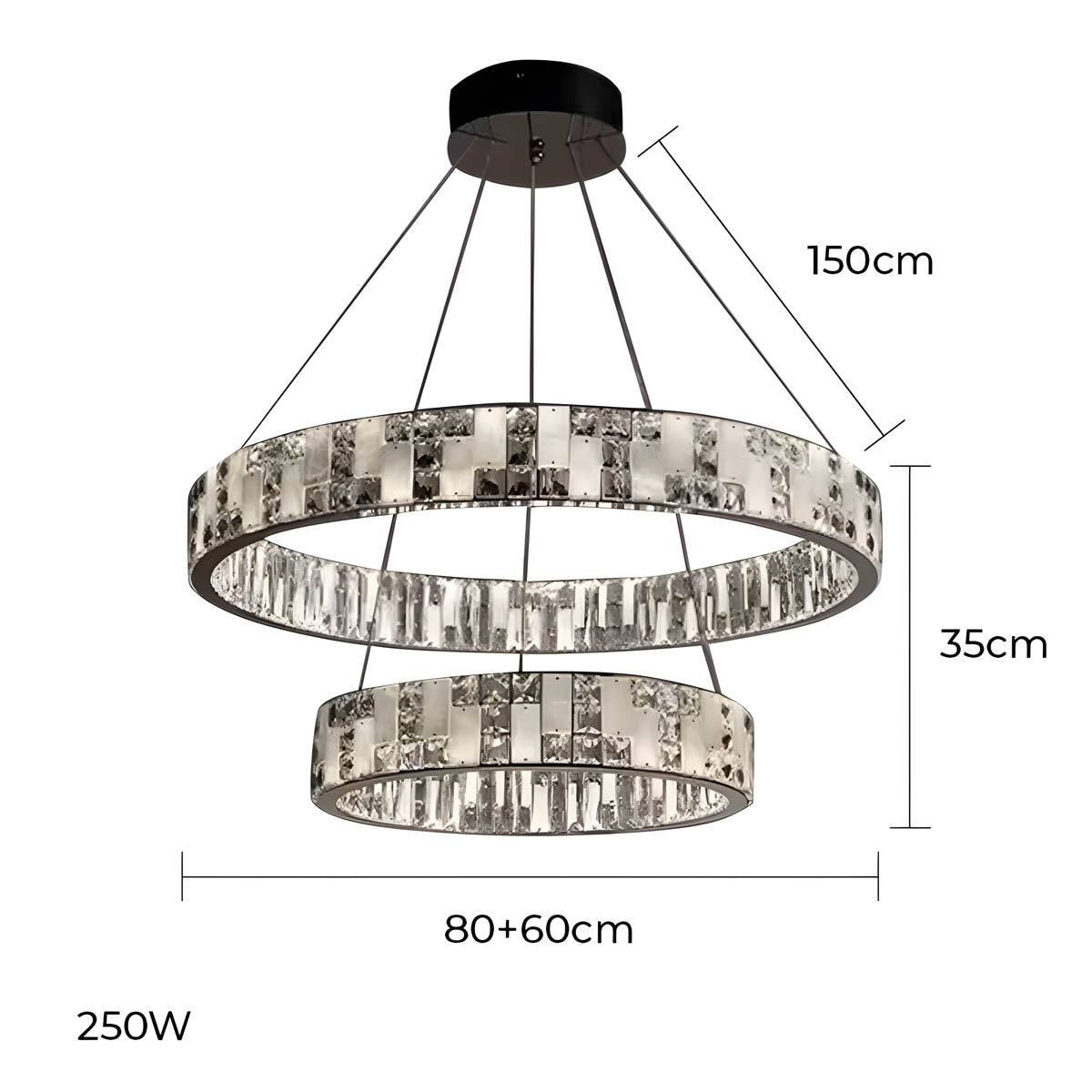 Wickham Branch Marble Chandelier — gallery image 17