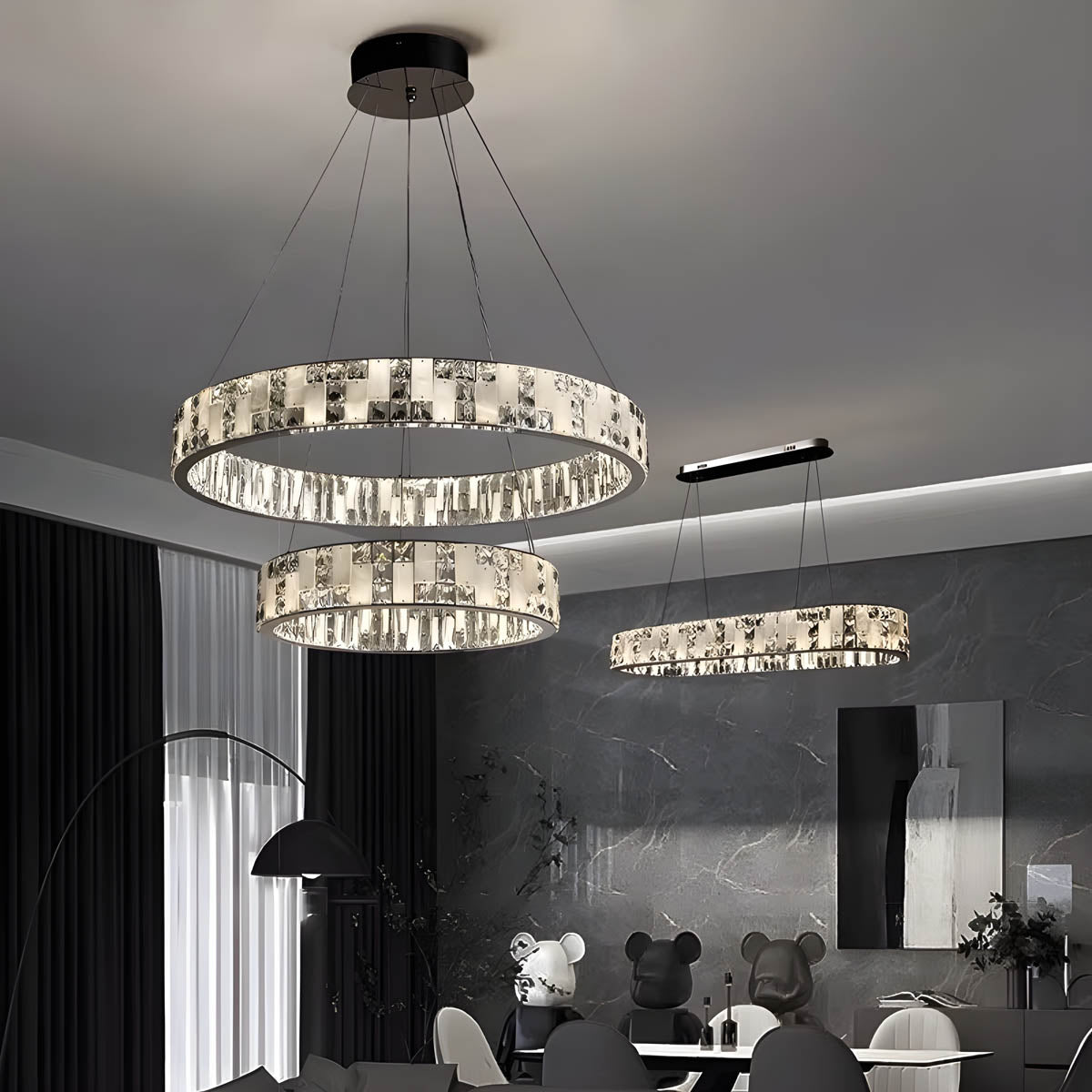 Wickham Branch Marble Chandelier — gallery image 2