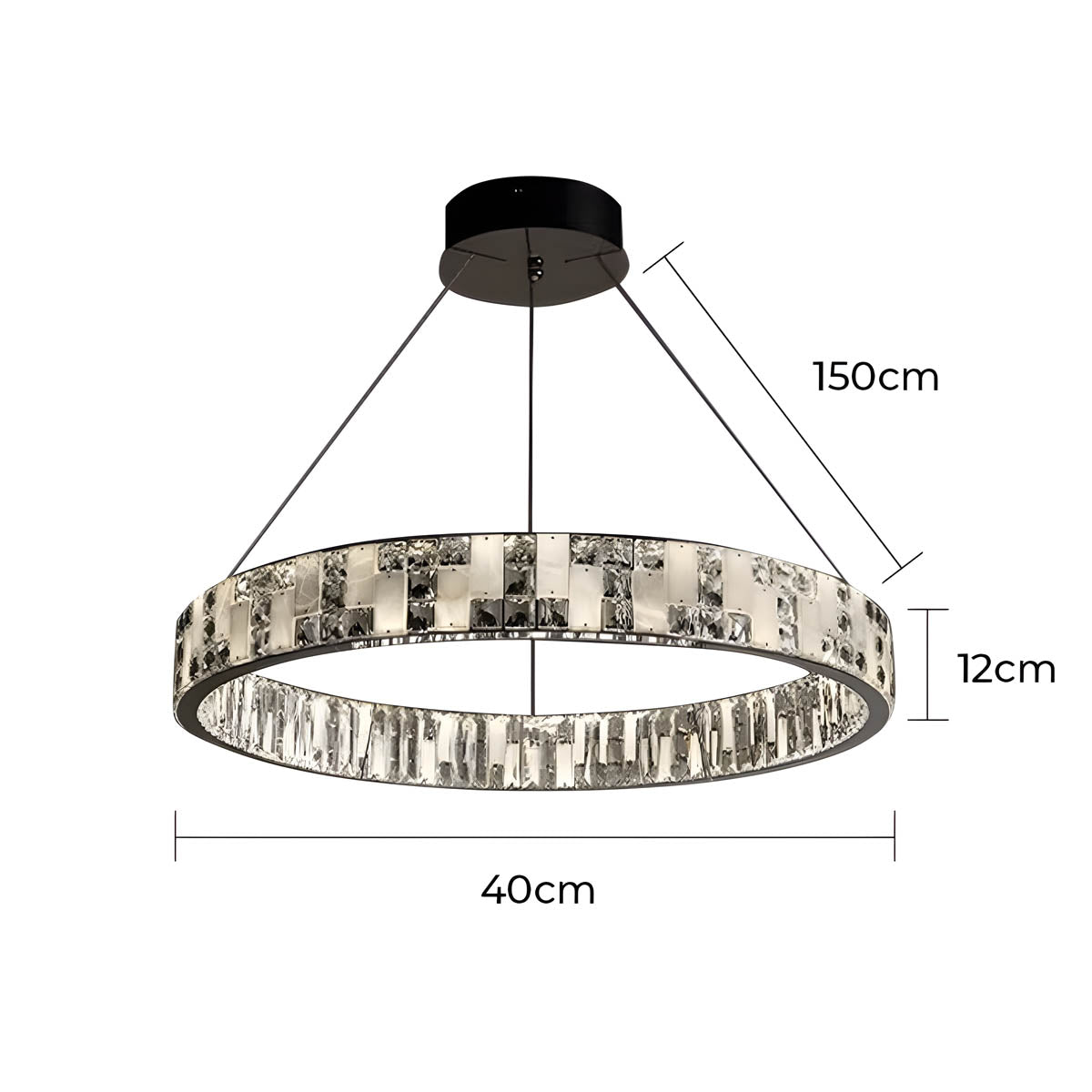 Wickham Branch Marble Chandelier — gallery image 8