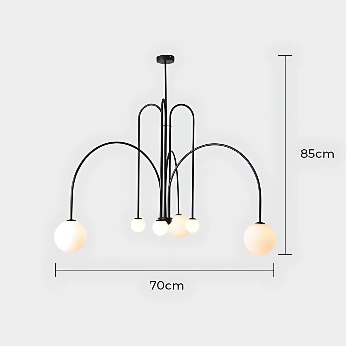 Willoughby Branch Glass Chandelier — gallery image 18