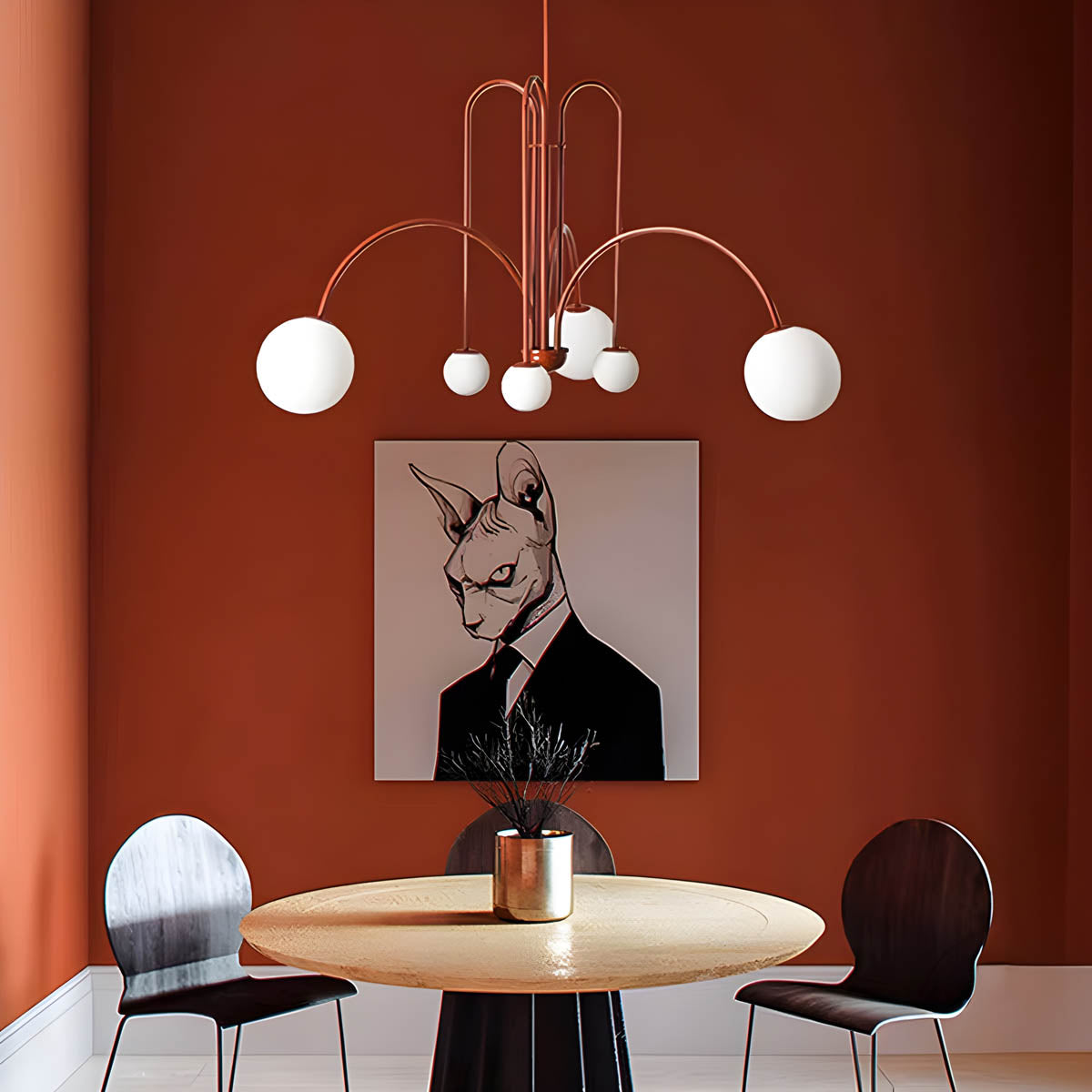 Willoughby Branch Glass Chandelier — gallery image 2