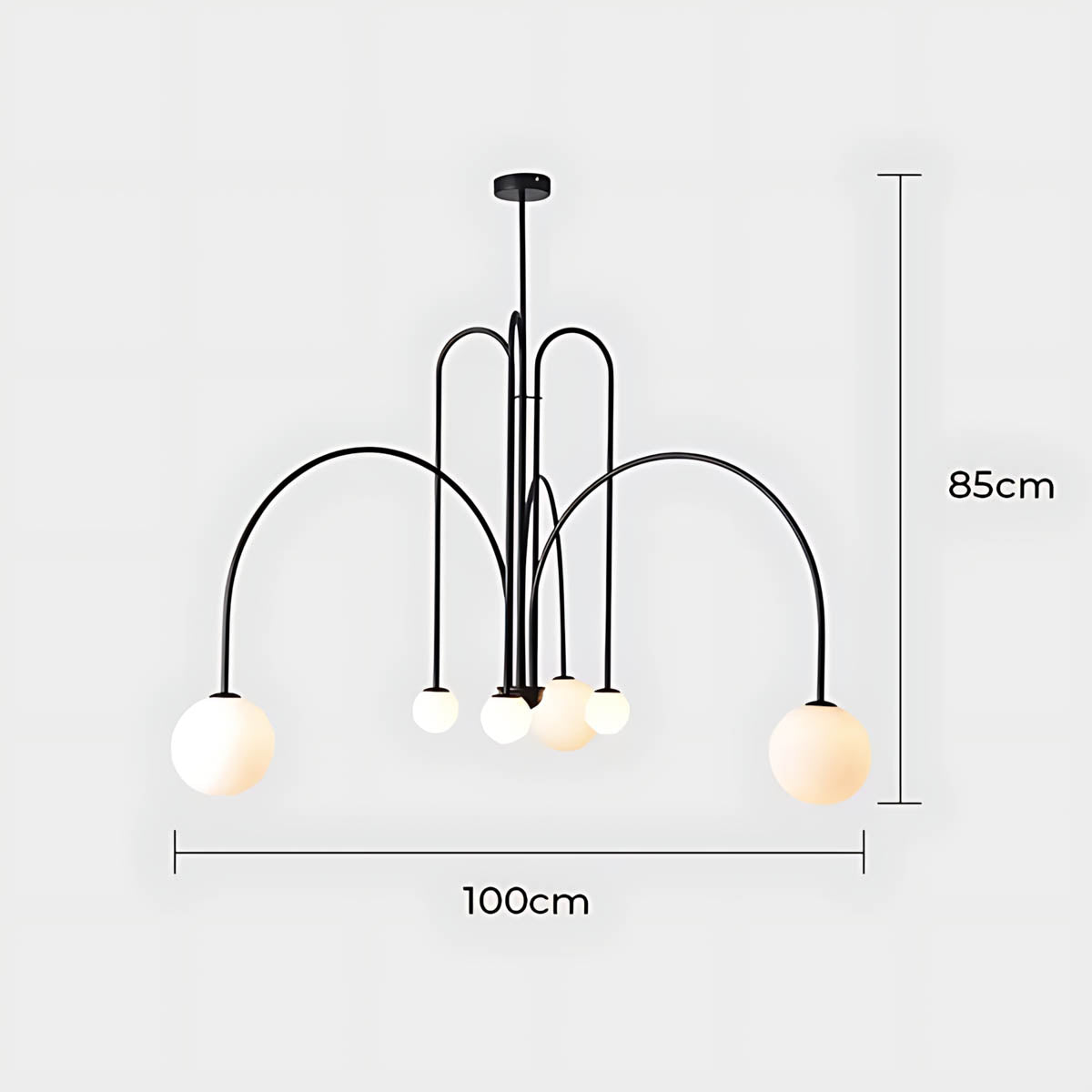 Willoughby Branch Glass Chandelier — gallery image 19