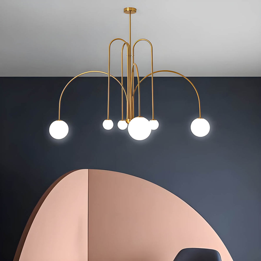 Willoughby Branch Glass Chandelier — gallery image 4