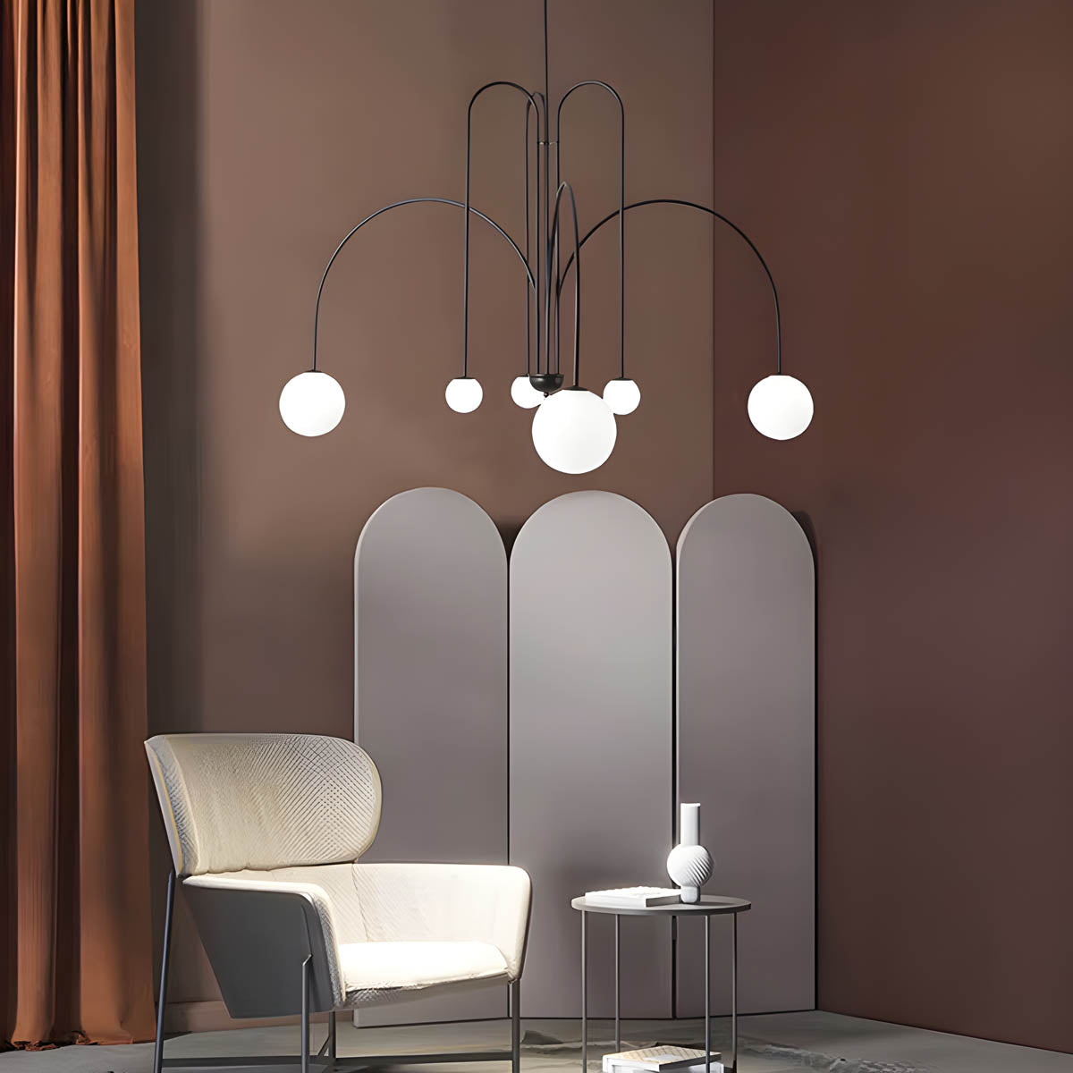 Willoughby Branch Glass Chandelier — gallery image 10