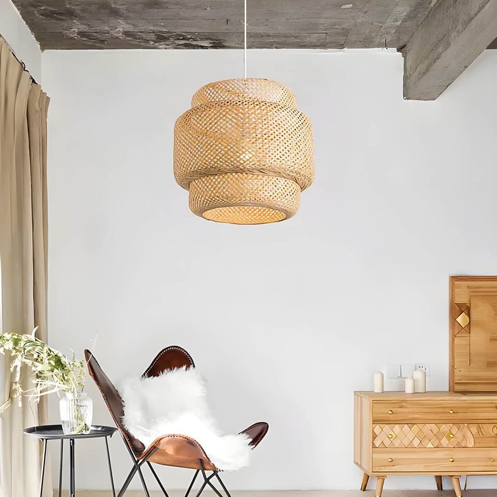 Fairford Branch Bamboo Chandelier — gallery image 4