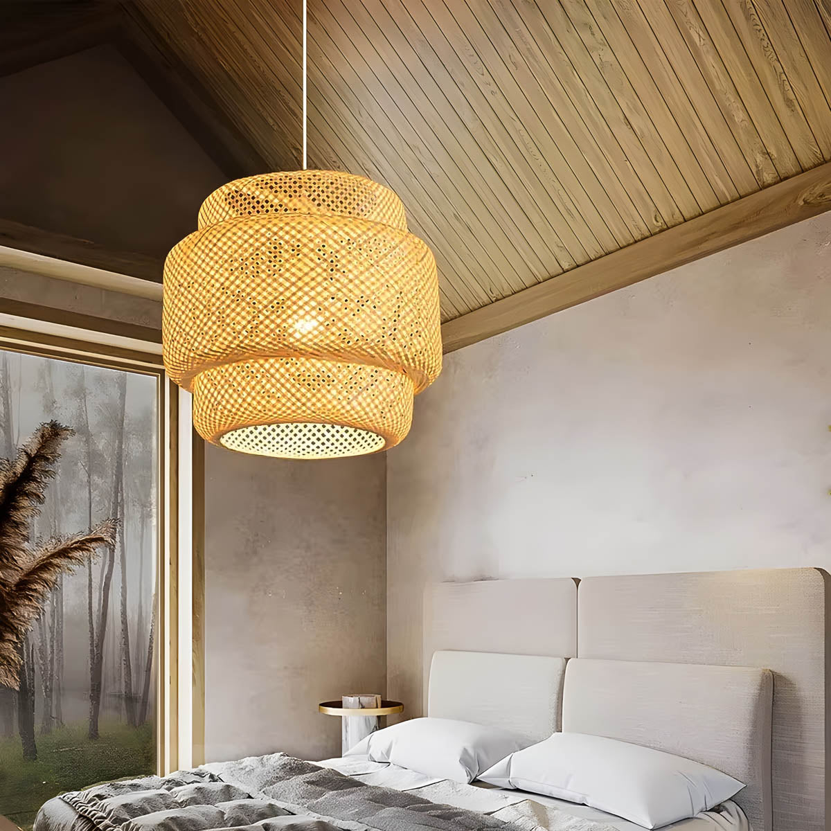 Fairford Branch Bamboo Chandelier — gallery image 8