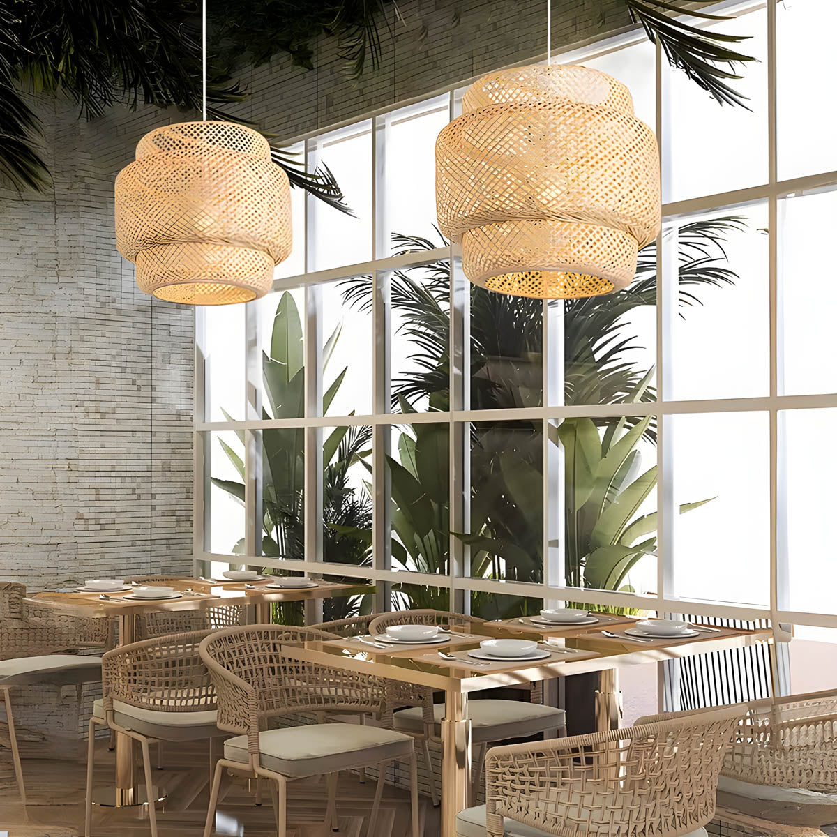 Fairford Branch Bamboo Chandelier — gallery image 7