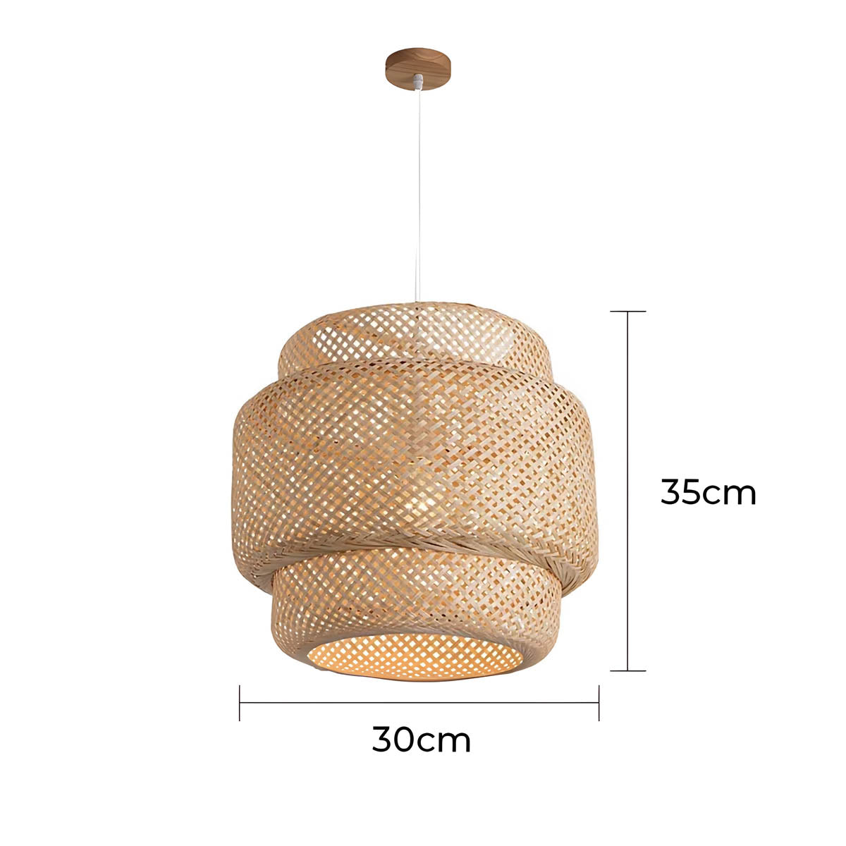 Fairford Branch Bamboo Chandelier — gallery image 11