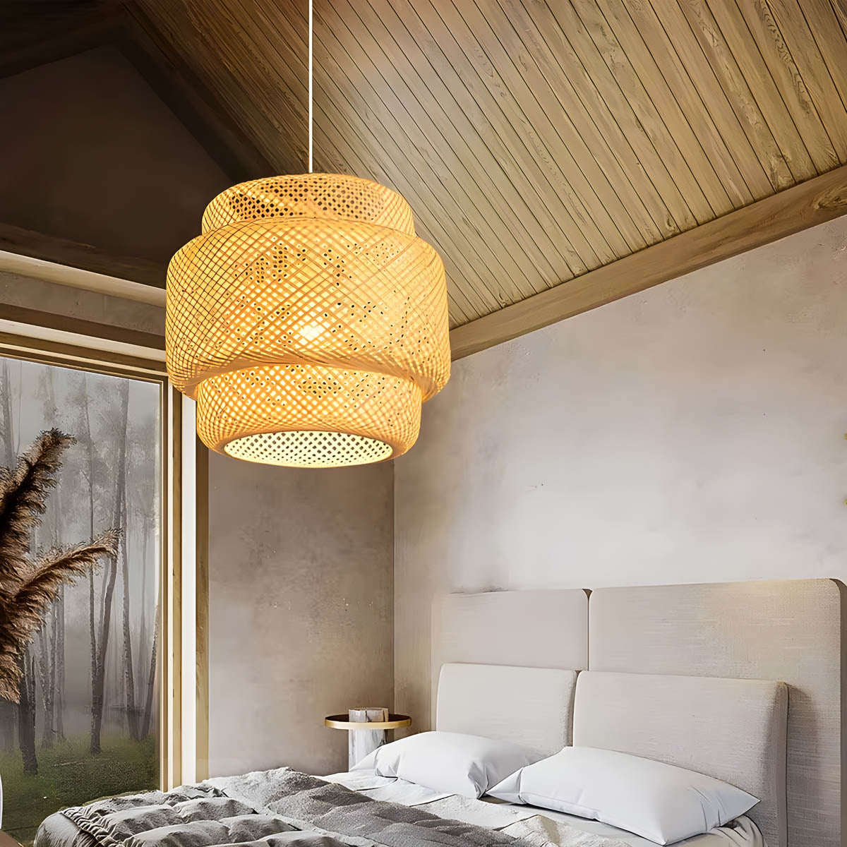 Fairford Branch Bamboo Chandelier — gallery image 6