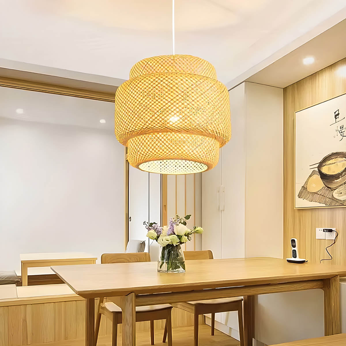 Fairford Branch Bamboo Chandelier — gallery image 2