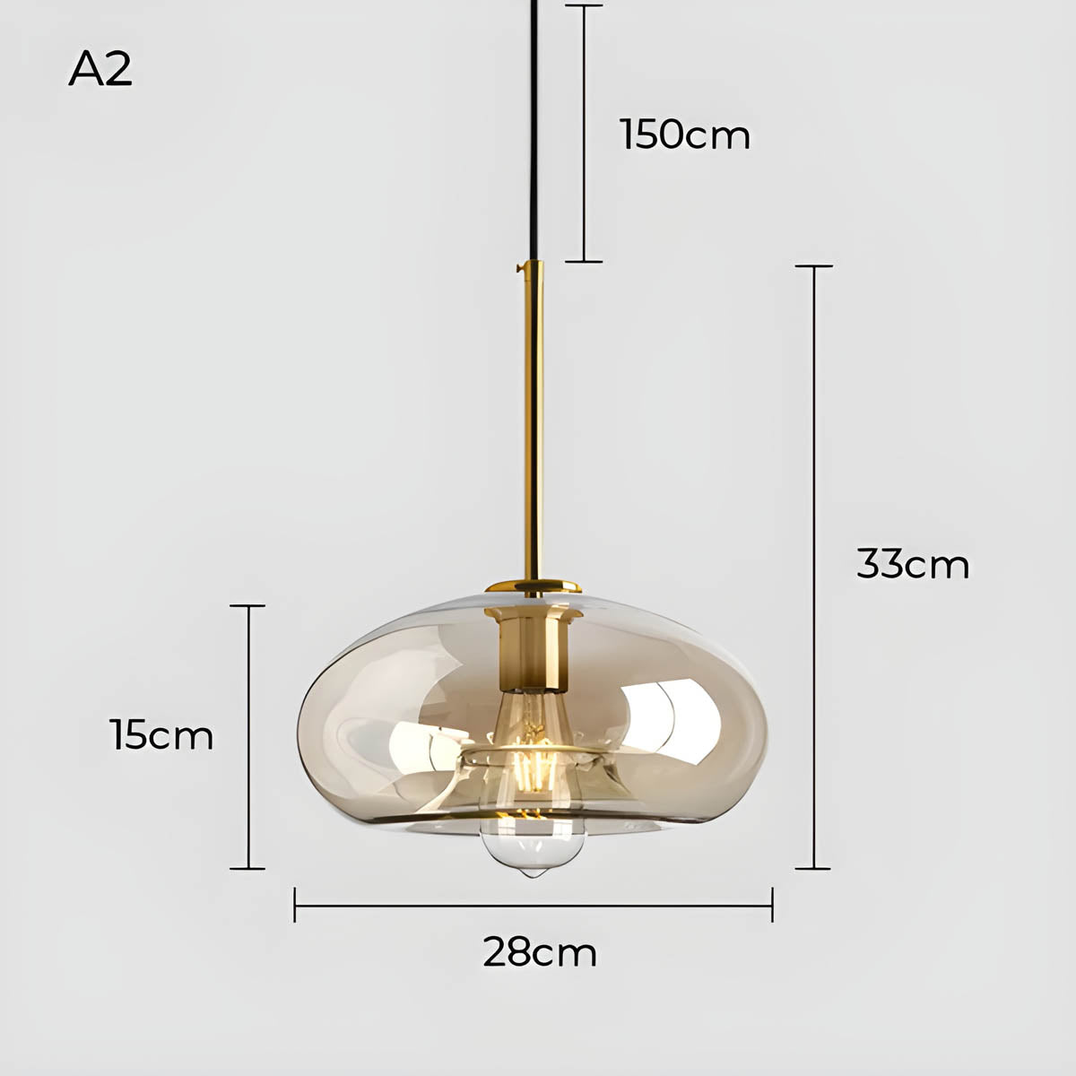 Greenwood Branch Glass Pendant Light — gallery image 17