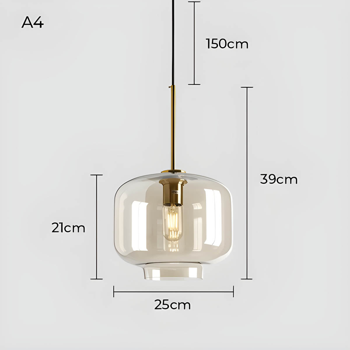 Greenwood Branch Glass Pendant Light — gallery image 19
