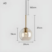 Greenwood Branch Glass Pendant Light — gallery image 18