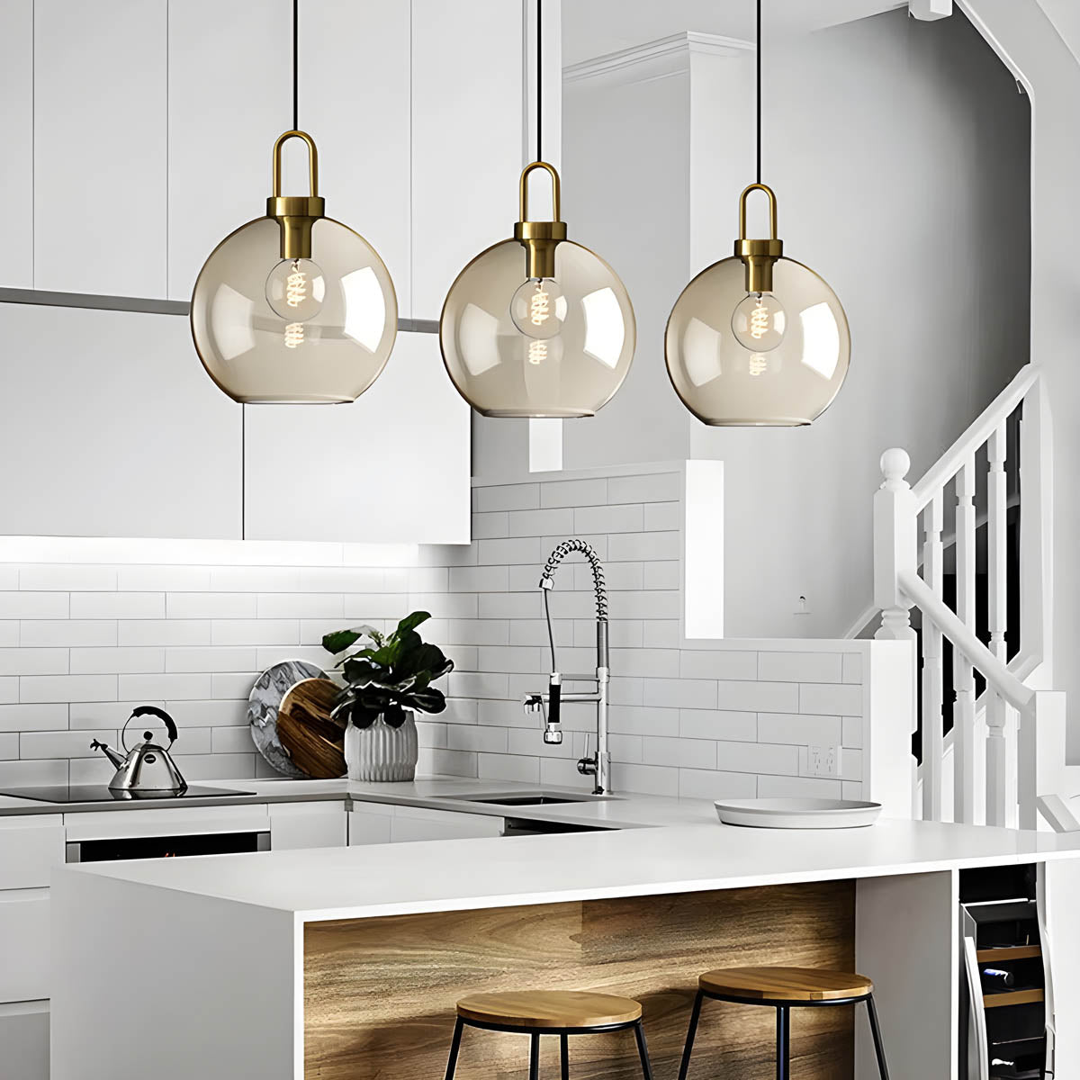Greenwood Branch Glass Pendant Light — gallery image 3