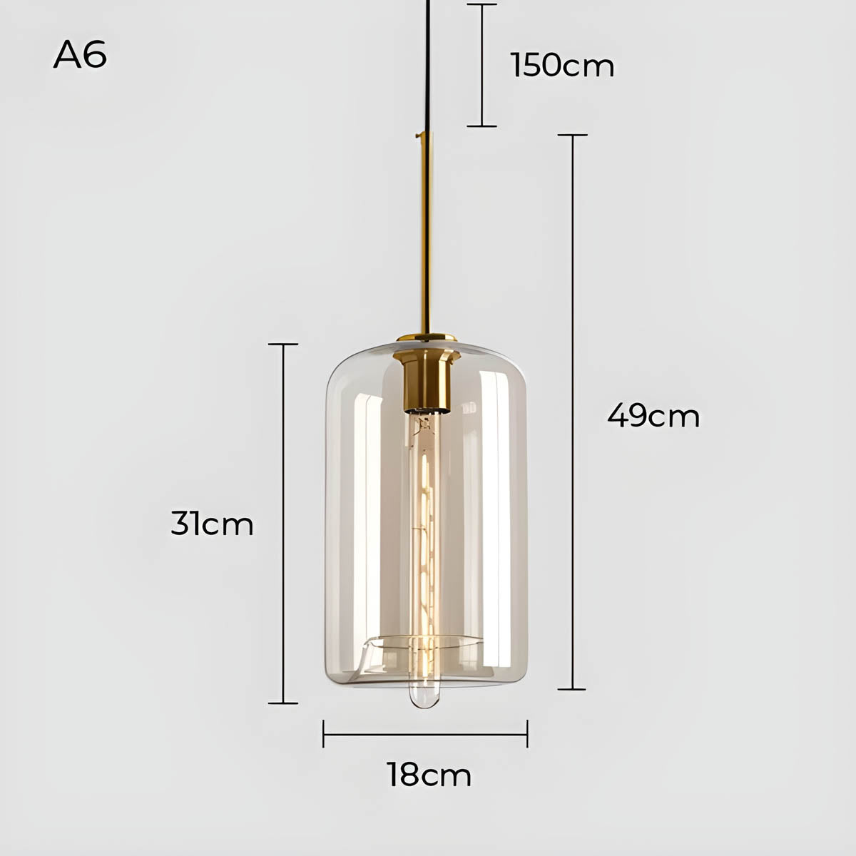 Greenwood Branch Glass Pendant Light — gallery image 20