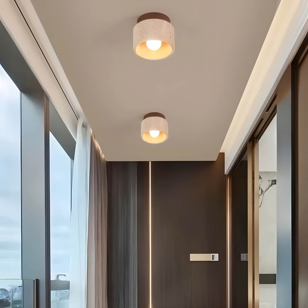 Eversley Branch Wood Ceiling Light — gallery image 6