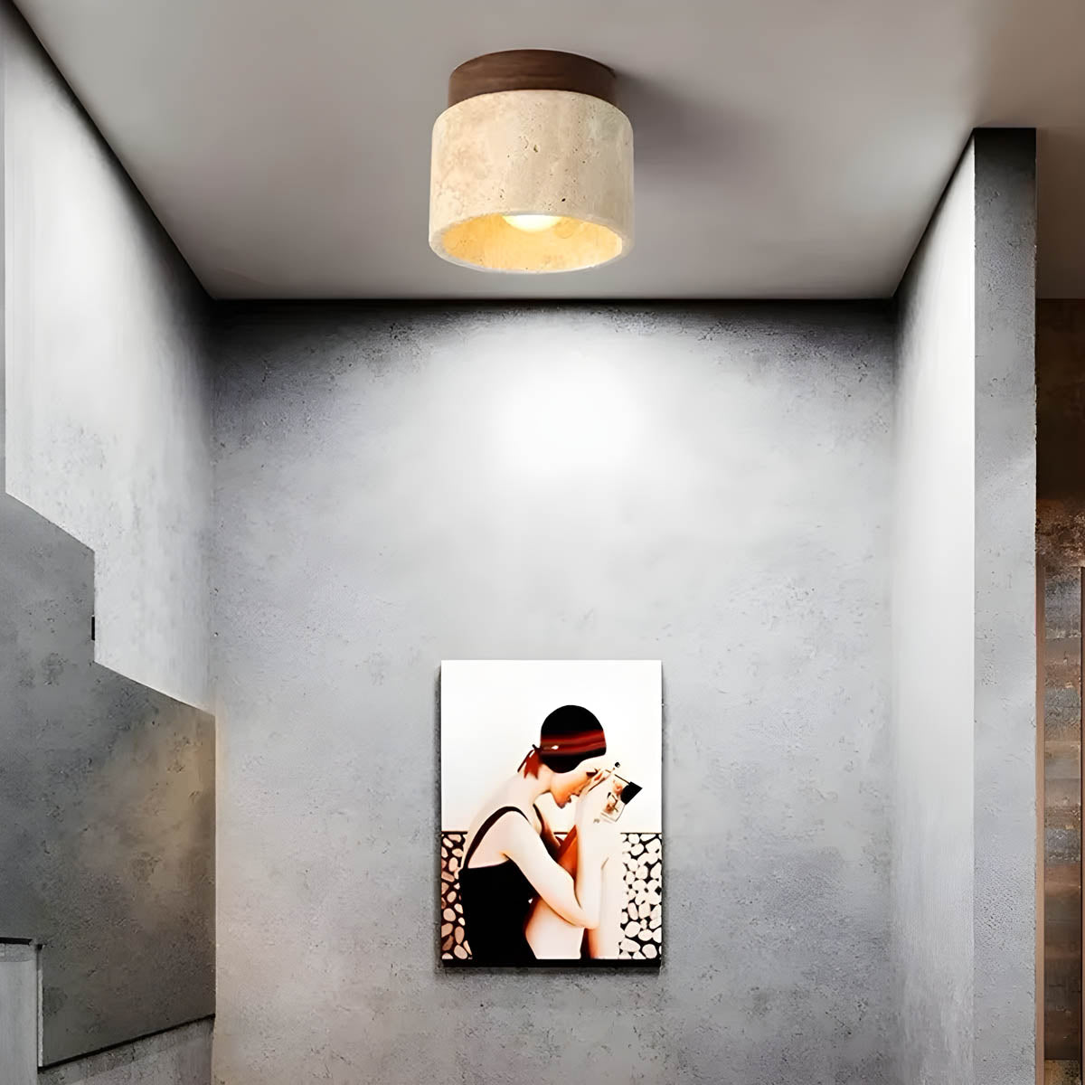 Eversley Branch Wood Ceiling Light — gallery image 2