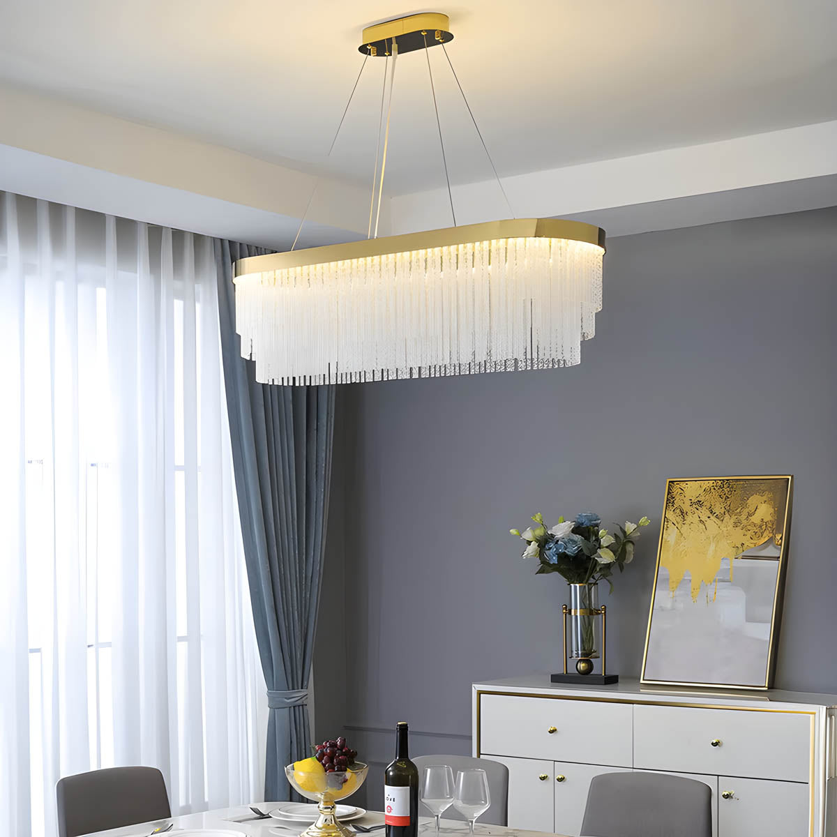 Greystone Branch Crystal Chandelier — gallery image 3