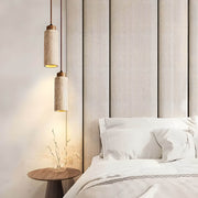 Foxglove Branch Travertine Cluster Pendant Light — gallery image 5
