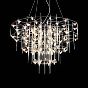 Blackthorn Branch Stainless Steel Chandelier — gallery image 8