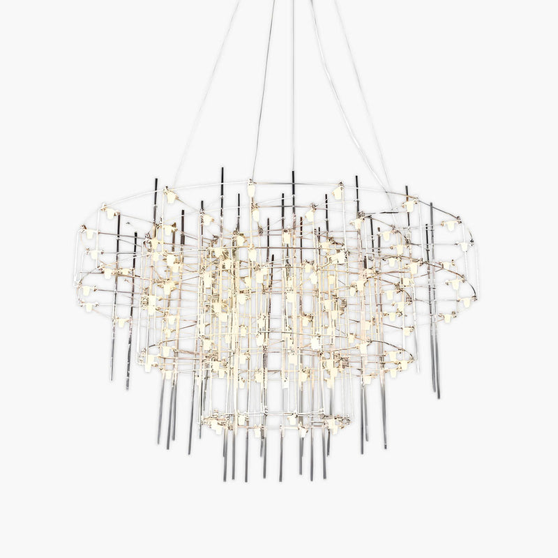 Blackthorn Branch Stainless Steel Chandelier — gallery image 1