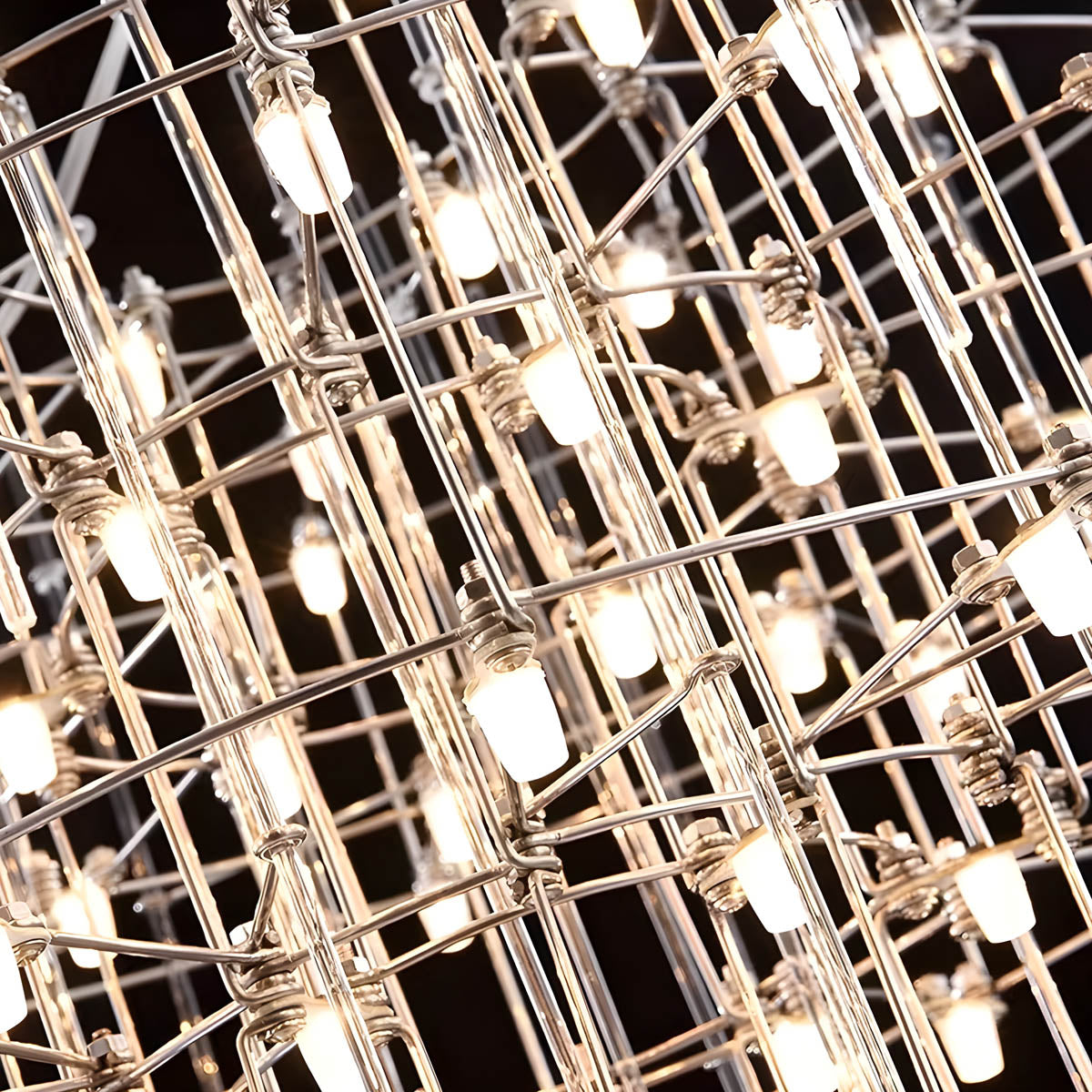 Blackthorn Branch Stainless Steel Chandelier — gallery image 9