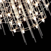 Blackthorn Branch Stainless Steel Chandelier — gallery image 10