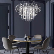 Blackthorn Branch Stainless Steel Chandelier — gallery image 3