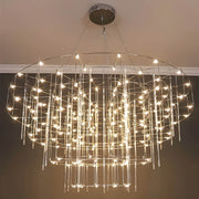 Blackthorn Branch Stainless Steel Chandelier — gallery image 7
