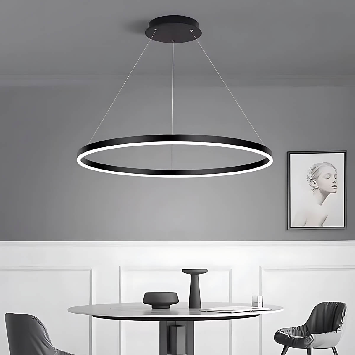 Huckleberry Branch Aluminum Chandelier — gallery image 6