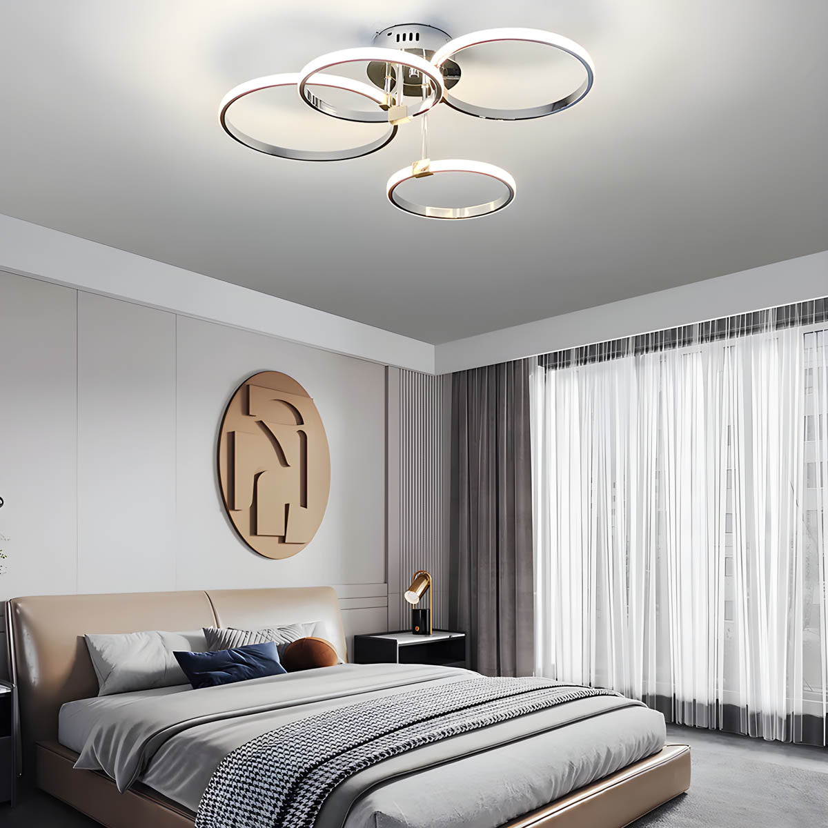 Larchwood Branch Aluminum Chandelier — gallery image 7