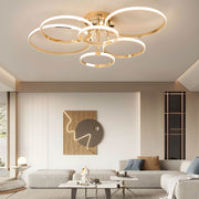 Larchwood Branch Aluminum Chandelier — gallery image 4