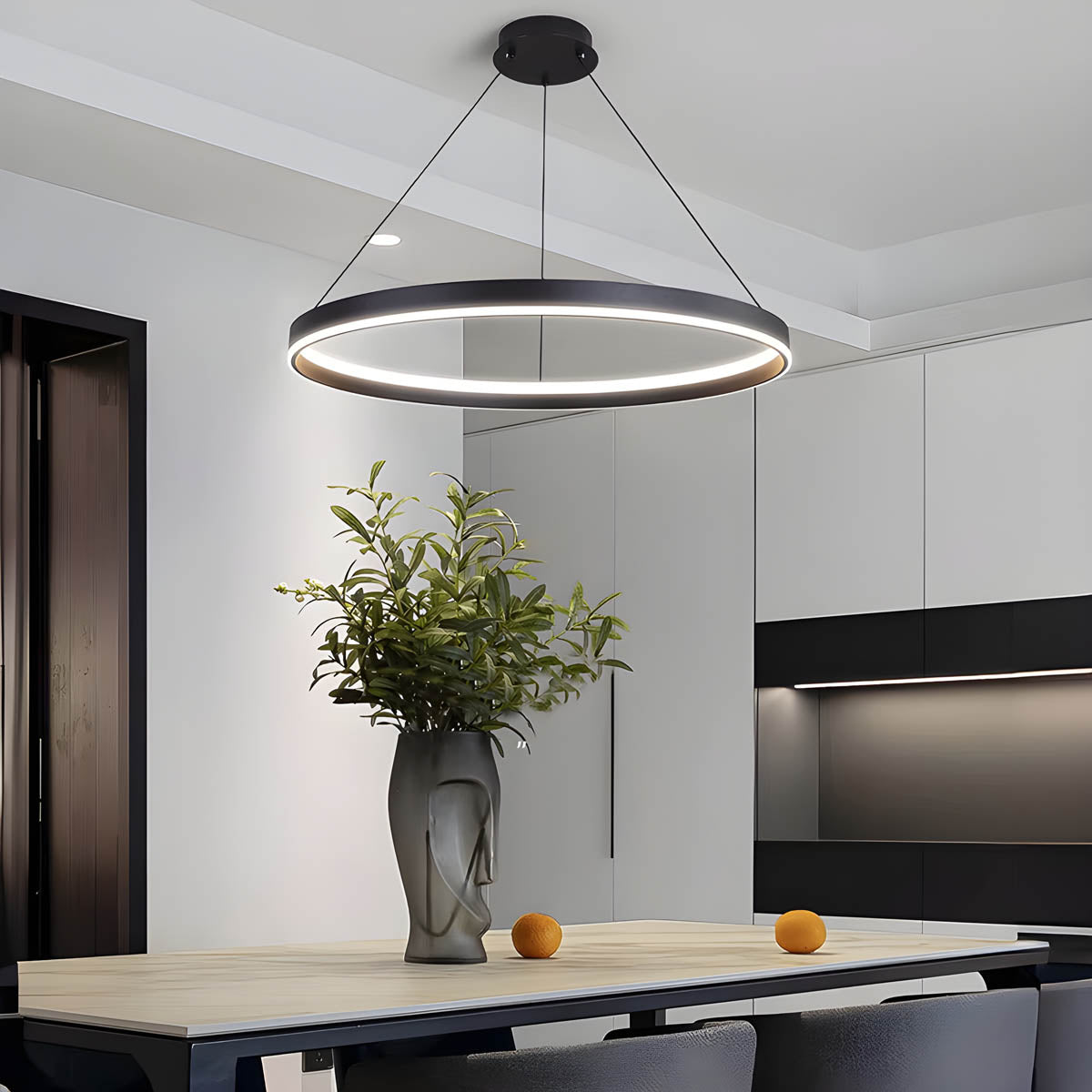 Mapledale Branch Aluminum Chandelier — gallery image 2