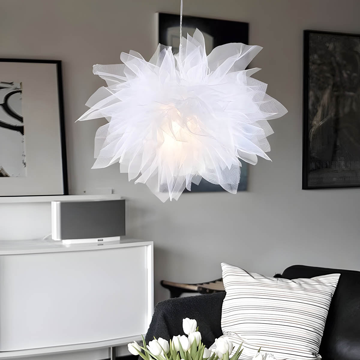 Silverwood Branch Metal Chandelier — gallery image 5
