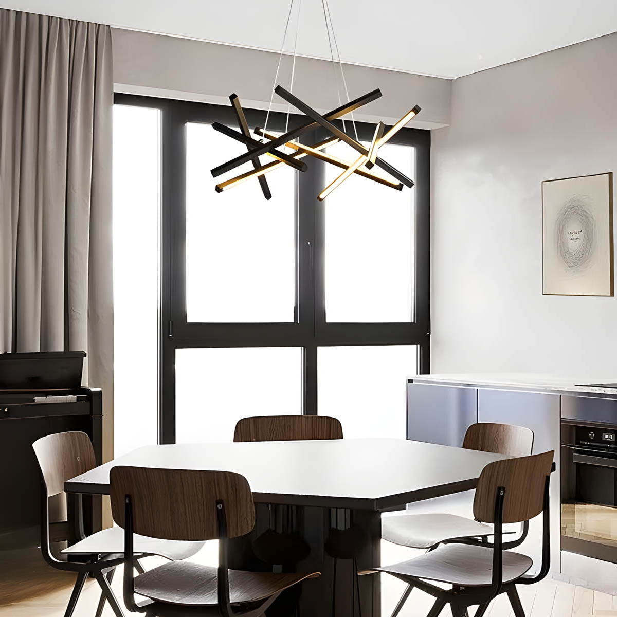 Woodford Branch Acrylic Chandelier — gallery image 9