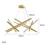 Woodford Branch Acrylic Chandelier — gallery image 19