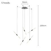 Ashford Drop Aluminum Linear Chandelier — gallery image 11