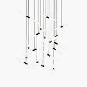 Ashford Drop Aluminum Linear Chandelier — gallery image 1