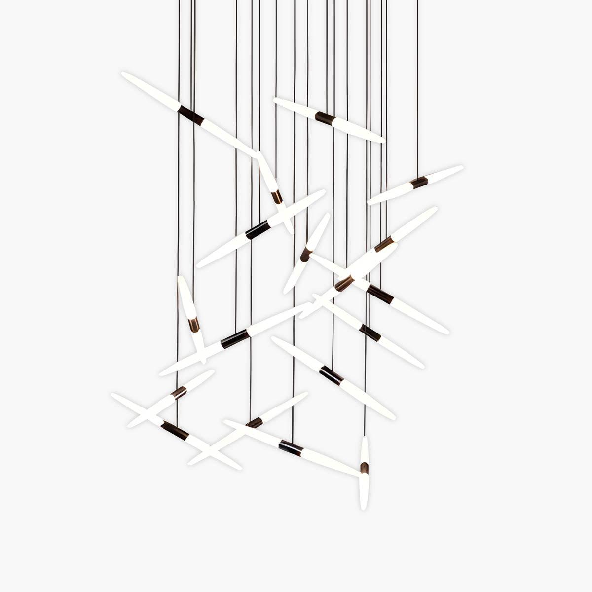 Ashford Drop Aluminum Linear Chandelier — gallery image 1