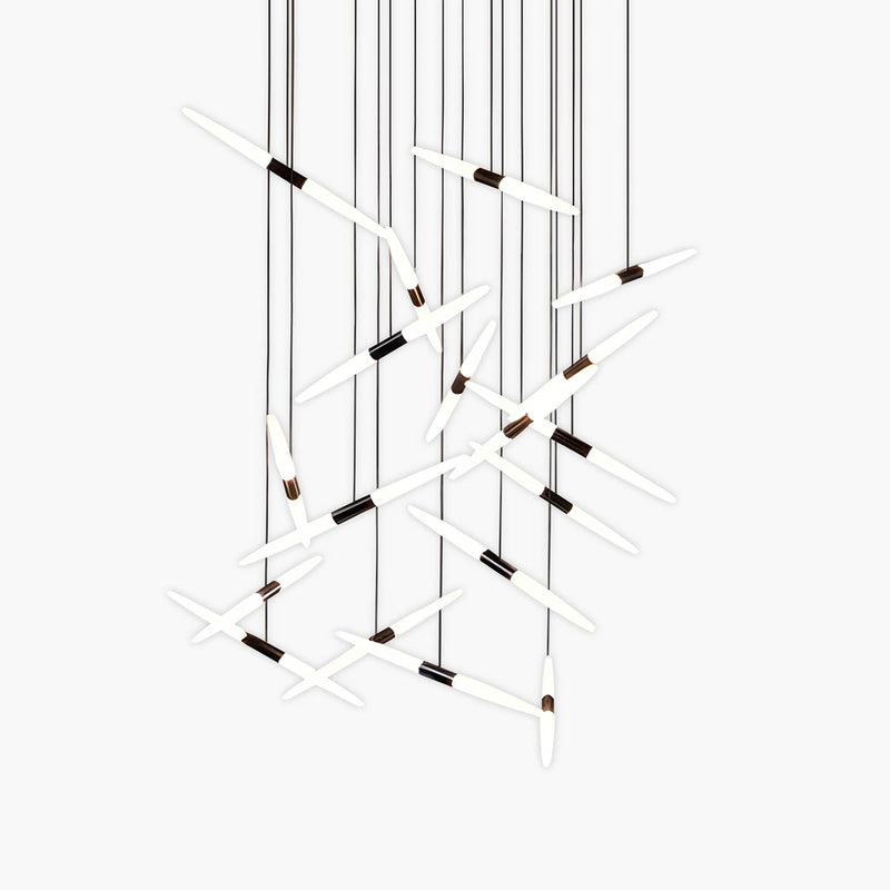 Ashford Drop Aluminum Linear Chandelier — gallery image 1