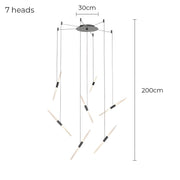 Ashford Drop Aluminum Linear Chandelier — gallery image 12